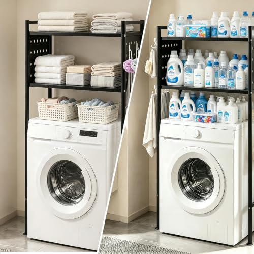 Over Bathroom & Laundry Storage Shelf, Laundry Rack - Image 7
