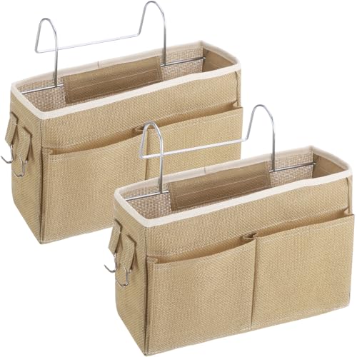 2 Pcs Jute Bedside Storage Caddy, 11.8 x 3.9 x 7.5 | Home Organization - Image 4