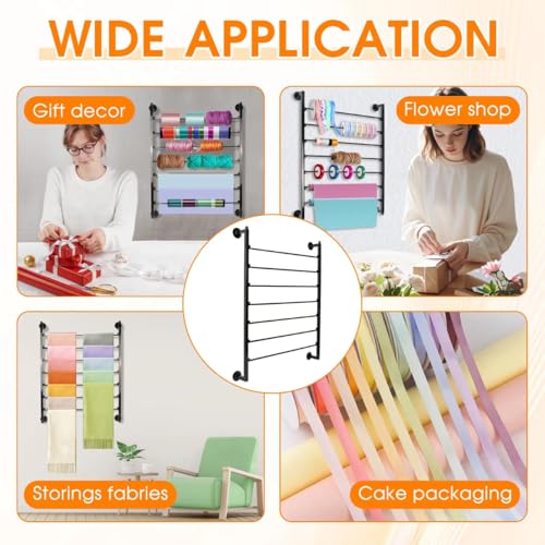 7 Tier Ribbon Storage Organizer, Wall Mounted Ribbon Organizer - Image 7