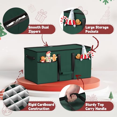Christmas Ornament Storage Box with 8 Trays, Fits 128 - Image 5