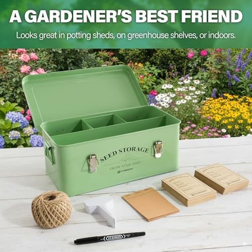 Seed Storage Box Organiser - Seed Tin with Over 200 Accessories - Image 7