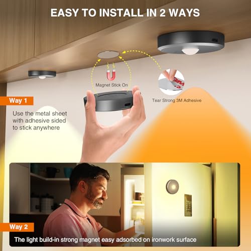 RGB Puck Lights with Remote Control, 2000mAh Rechargeable Stick - Image 7