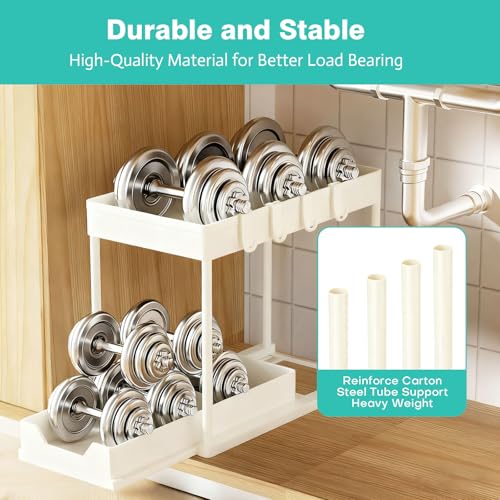 Under Sink Organizers and Storage 2 Pack, Pull-Out Sliding - Image 5