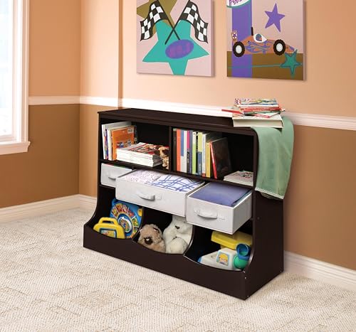 Badger Basket Combo Toy Storage Organizer and Bookshelf - Kids - Image 6