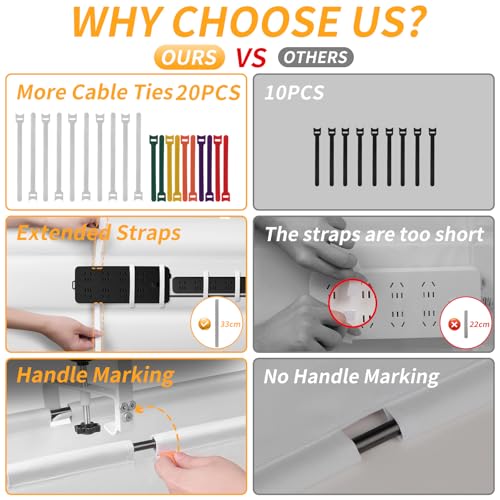 Under Desk Cable Management Tray No Drill,36Inch Cab | All Products - Image 5