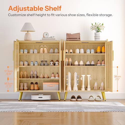 HOOBRO Shoe Cabinet, 5-Tier Shoe Storage Cabinet - Image 5