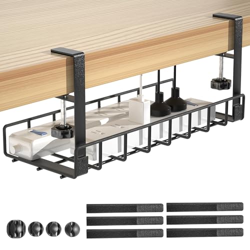Under Desk Cable Management Tray, Xpatee Upgraded Wire - Image 2