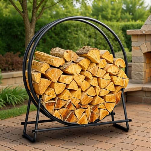 41in Firewood Rack, 400lbs Load Capacity - Image 2