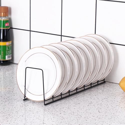 4 Pack Pot Lid Holder Kitchen Cabinet Dish Plate Rack Organizer - Image 7