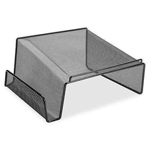 Lorell Mesh Steel Office Phone Stand for Desk, Angled - Image 3