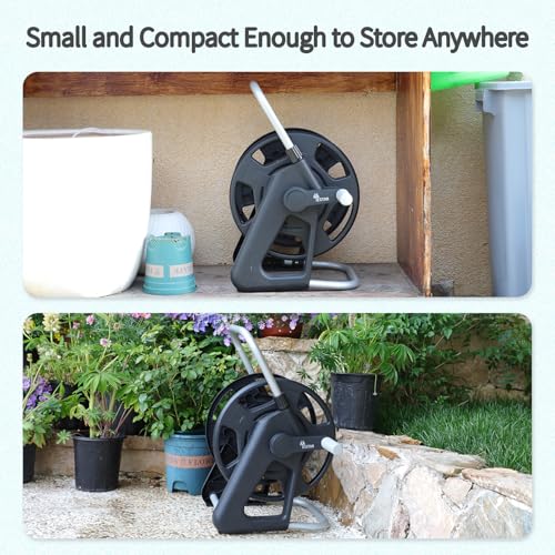 Garden Water Hose Reel,Holds 50-60 Ft of 5/8" Hose - Image 7