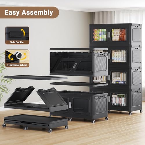 BROVIEW 660qt Extra Large Stackable Storage Bins with Lids - Image 5