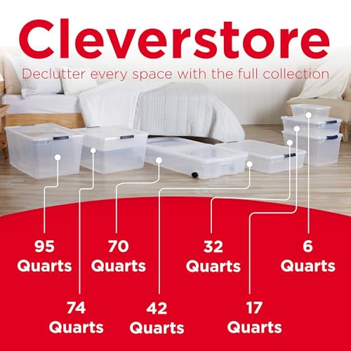 Rubbermaid 68 Quart Under the Bed Low Profile Storage Boxes - Image 7