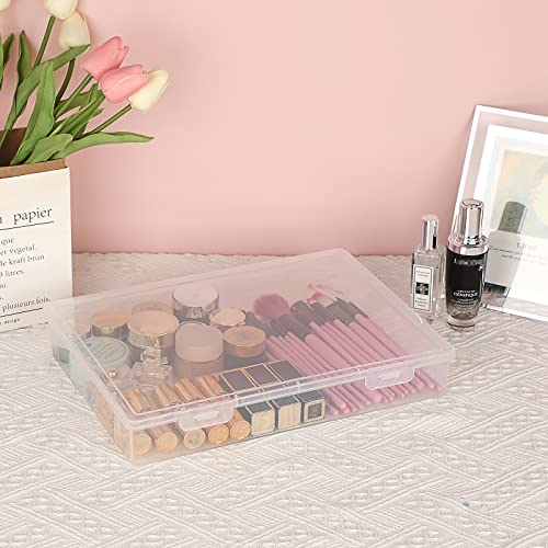 BTSKY Clear Plastic Storage Box with Flap Lid, Multipurpose Craft - Image 7