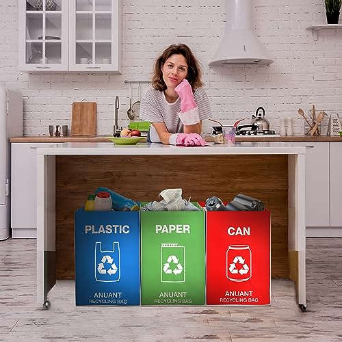 Separate Recycling Waste Bin Bags for Kitchen Office in Home - Image 4