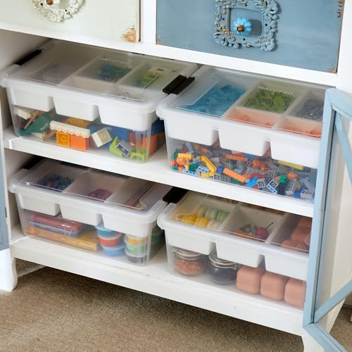 17QT Clear Plastic Box Craft Storage Bin | Home Organization - Image 7