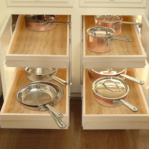 Pull Out Cabinet Organizer 14''W×21''D×16''H Slide Out Drawer - Image 3
