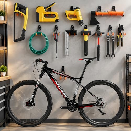 20 Pack Heavy Duty Garage Hooks, Steel Wall Mount Storage - Image 3