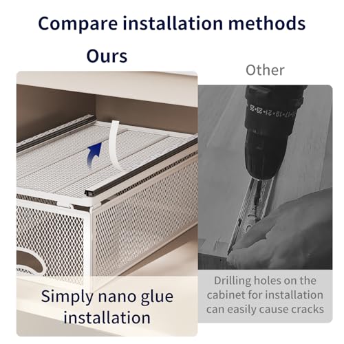 Pull Out Cabinet Organizer, No Drill Adhesive Slidin | All Products - Image 7