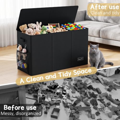 Toy Box Chest, Toy Storage Organizer with Lid Collapsible - Image 7