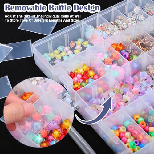 2 Pcs Large 48 Grids Clear PP Plastic Organizer Box | All Products - Image 6