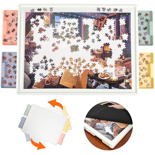 Playboda 1000 Pieces Rotating Plastic Puzzle Board | Home Organization - Image 2