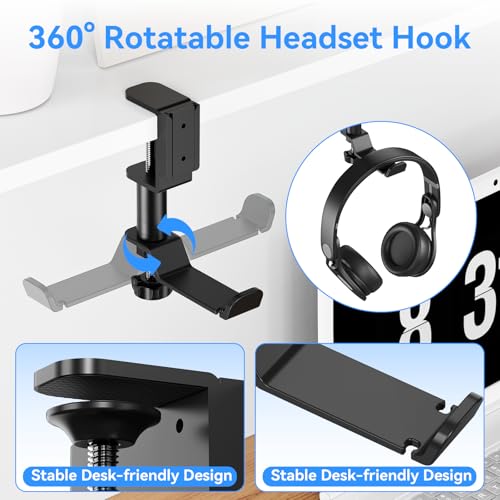 4 in 1 Desk Cup Holder with Headphone Hanger and Pen - Image 4