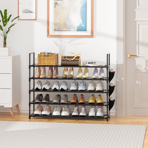 Shoe Rack 5 Tier 20-25 Storage Capacity Shoes Organizer - Image 3