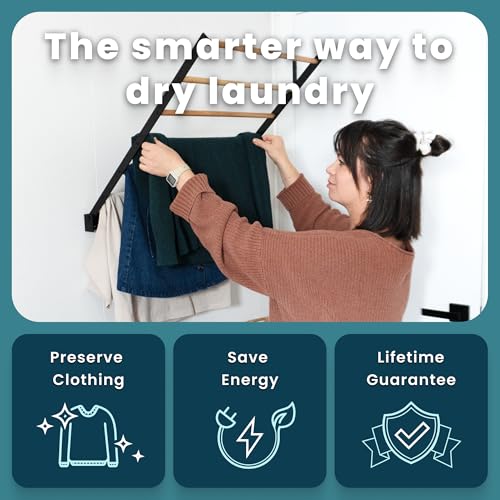 Wall Mounted Drying Rack – Foldable Laundry Drying Rack - Image 5
