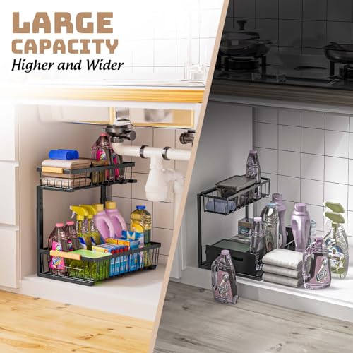 Under Sink Organizer and Storage, Slide Out Under Cabinet Storage - Image 6