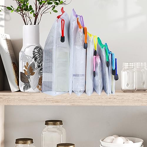 32pcs Mesh Zipper Pouch Bags, 8 Sizes - Image 6