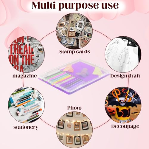 Nsmykhg B5 Clear Project Case,10 Pack Scrapbook Paper - Image 8