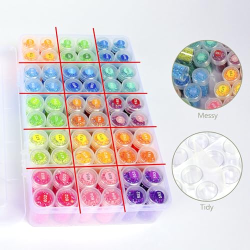 QTFOUND Diamond Art Storage, 1Pack 60 Bottle - Image 3