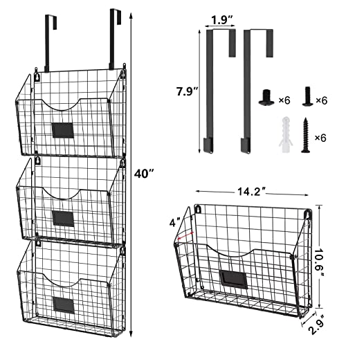 X-cosrack 3-Tier Hanging Wall Files with Door Hooks | All Products - Image 3