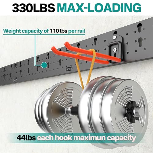 Garage Tool Storage Organizer, Wall Mount Garden Tool Rack - Image 7