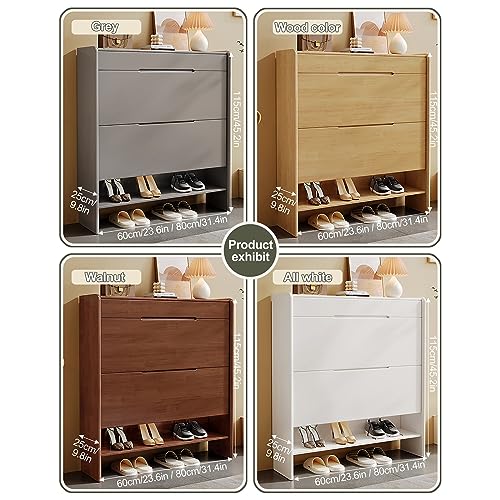 Entryway Hallway Storage Shoe Cabinet，Modern Shoe Cabinet Wooden - Image 7