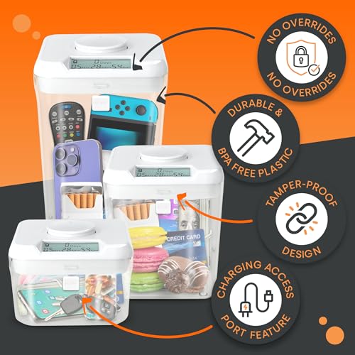 kSafe Time Locking Container XL – Tech Lock Box for Tablets, Game - Image 4