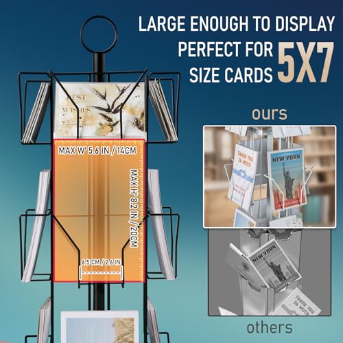 ANBOXIT Greeting Card Display Stand Rotating Rack Holder - Image 4