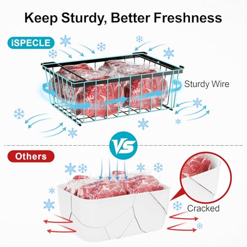 Freezer Organizer Bins - Storage Baskets for 5 Cu.Ft, 4 Pack - Image 6