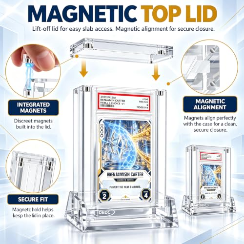 DEDC Graded Card Acrylic Display Case for PSA BGS CGC TAG Slab - Image 8