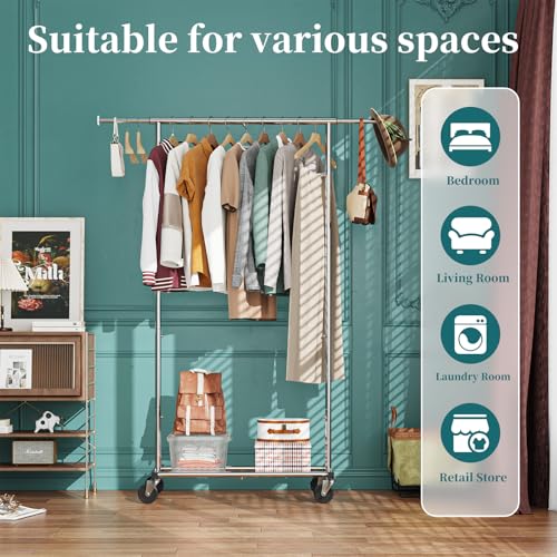 Simple Trending Clothing Garment Rack, Extendable Clothes - Image 3