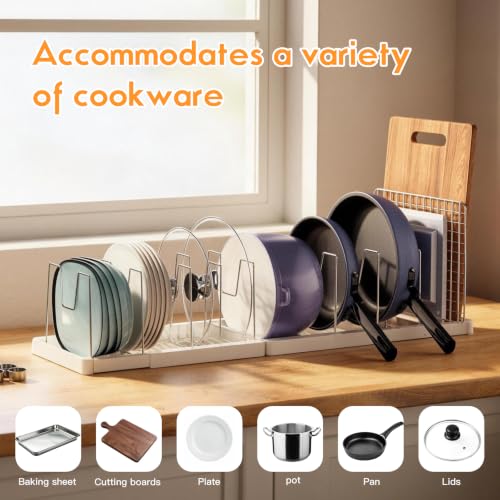 seasky Expandable pots pans and lid organizer for Ca | All Products - Image 6