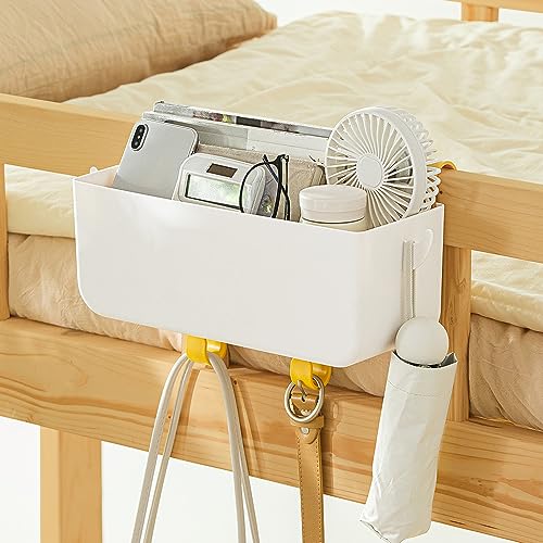 Hanging Storage Basket with Hooks, Bedside Organizer Shelf - Image 2