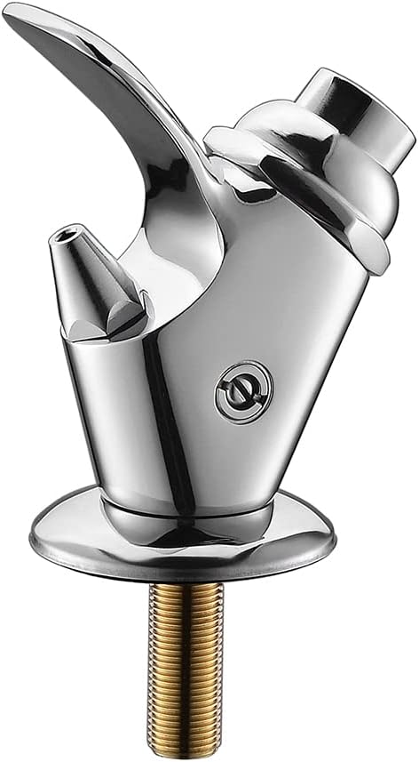Outdoor Drinking Fountain Bubbler - Freeze Proof, Camping Faucet for 1/4 inch Tubes, Chrome finish