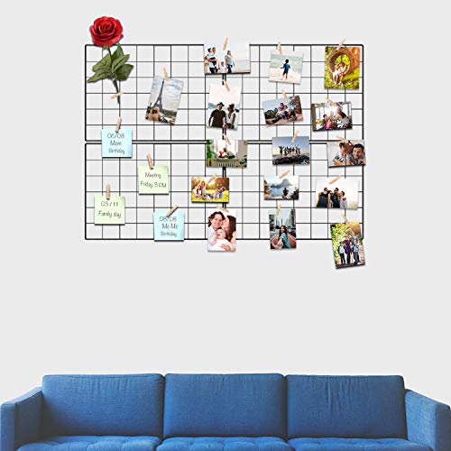 Wire Wall Grid Panel for Photo Display, DIY Iron Picture Frames - Image 5