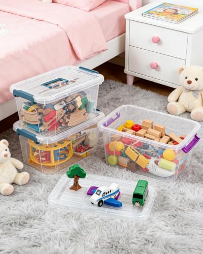 Storage Bins with Lids,7Qt Clear Stackable Storage Containers - Image 6