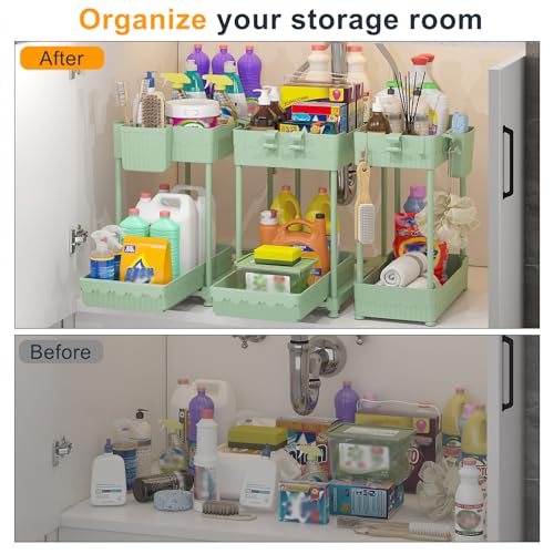 Sevenblue 3-Pack 2-Tier Under Sink Organizers with S | All Products - Image 4