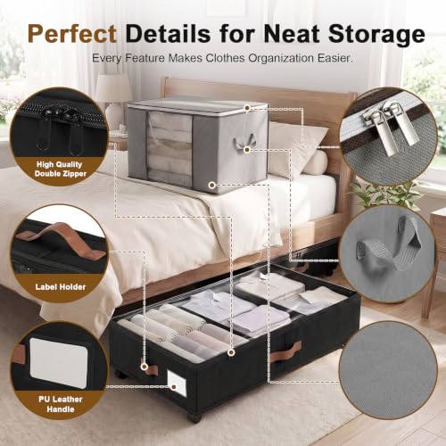 Under Bed Storage with Wheels, Rolling Container | Home Organization - Image 5