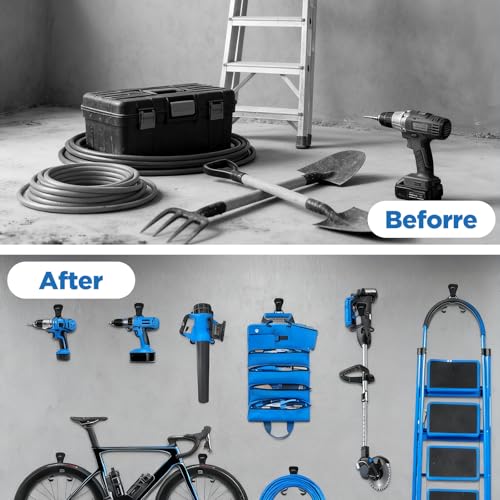 4pcs Weedeater Rack, Tool Hangers for Garage wall Mount - Image 8