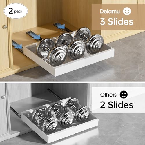 Delamu 16" Deep Pull Out Cabinet Organizer with 6 - Image 7